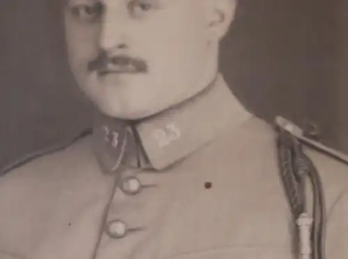 tolles altes Foto - Portrait eines Soldaten unbekannte Uniform - Koblenz