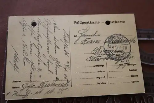 tolle alte Karte - Heil unserem Kaiser 1915
