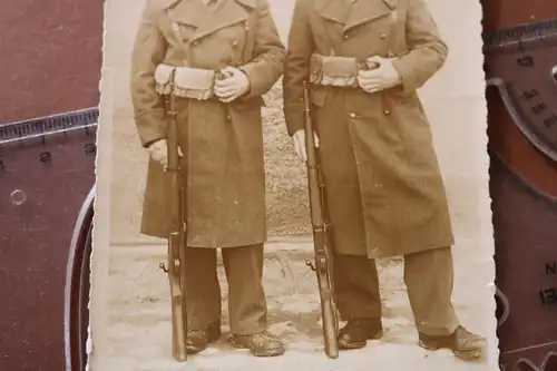 altes Foto - Portrait zwei Soldaten - Franzosen ?? Belgier ?