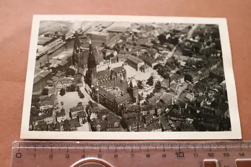 tolles altes Foto - Luftbild Liebfrauenkirche  Duisburg 40er Jahre