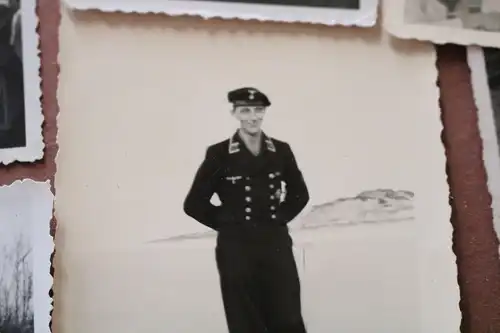 acht alte Fotos - Matrosen, Kriegsmarine, usw . Langeoog , Sellin usw.