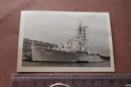 tolles altes Foto -Niederländisches Kriegsschiff, Kruiser Hr. Ms. De Zeven Provi