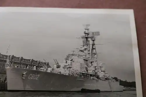 tolles altes Foto -Niederländisches Kriegsschiff, Kruiser Hr. Ms. De Zeven Provi