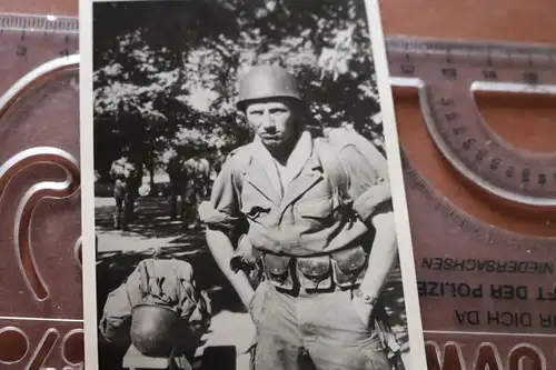 altes Foto - Portrait eines Soldaten - Bundeswehr ?? US-Army ?? 50-60er Jahre