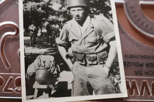 altes Foto - Portrait eines Soldaten - Bundeswehr ?? US-Army ?? 50-60er Jahre