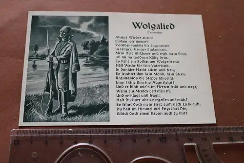 tolle alte Liedkarte- Wolgalied