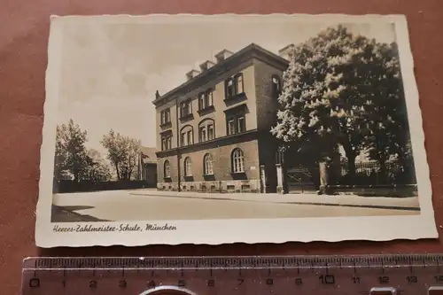 tolle alte Karte- Heeres-Zahlmeister Schule - München 30-40er Jahre 
