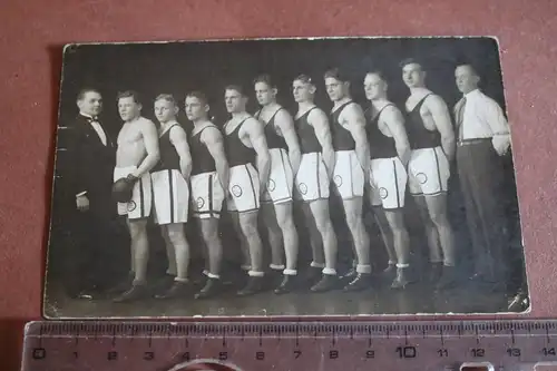 tolles altes Mannschaftsfoto - Boxer Boxschule Heros Ering 1910-20 ??