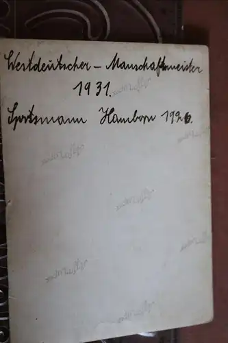 tolles altes Mannschaftsfoto - Boxer ?? Westdeutscher Mannschaftsmeister 1931