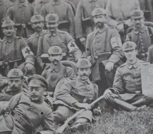 tolles altes Gruppenfoto - Landwehr-Infanterie-Regiment Nr. 123