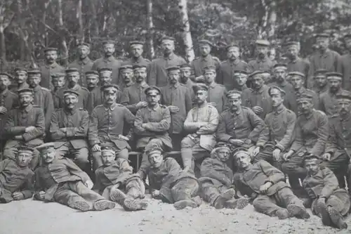 tolles altes Gruppenfoto - Soldaten 1917 