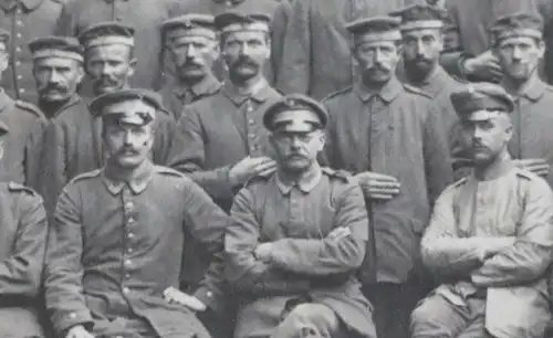 tolles altes Gruppenfoto - Soldaten 1917 