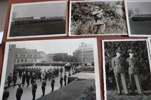 neun  tolle alte Fotos - Polizei - Polizisten noch mit Tschako - 50-60er Jahre ?