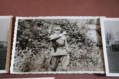 neun  tolle alte Fotos - Polizei - Polizisten noch mit Tschako - 50-60er Jahre ?