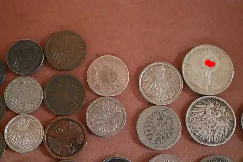 kleiner Fund alter Münzen ab 1764 ? - Silber - Zeppelin Weltflug 1929 usw. 