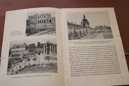 altes kleines Heftchen - Der Wiederaufbau des Dresdner Zwingers 50-60er Jahre ?