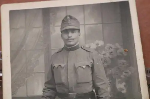 tolles altes CDV Foto - Portrait eines Soldaten Kr. Vinohrady  Prag