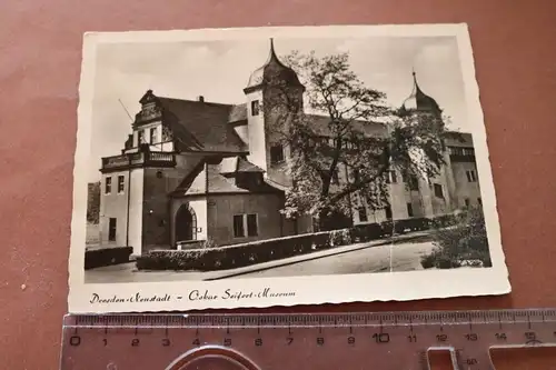 alte Karte-  Dresden Neustadt - Oskar Seifert Museum 1958