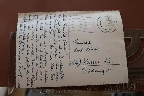 tolle alte Karte - Berlin - Brandenburger Tor - Sie verlassen Westberlin 50er Ja