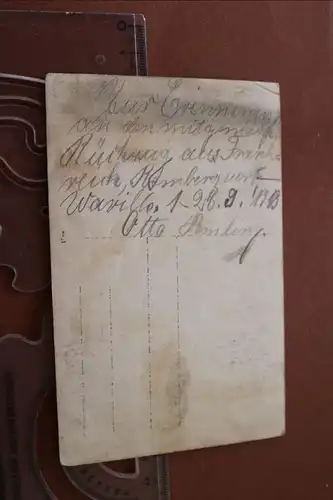 altes Foto - Stadt ?? Frankreich ?? Rückzug aus Frankreich 1918 