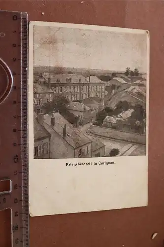 alte Karte - Kriegslazarett in Carignan Ardennen