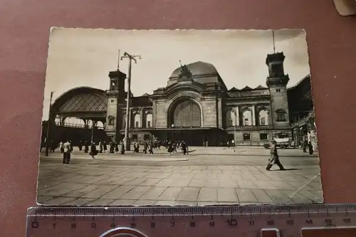 tolle alte Karte - Dresden Hauptbahnhof - 50-60er Jahre ?