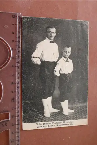 tolle alte Karte - Gebr. Richter - Parterre-Akrobaten -  Berlin 