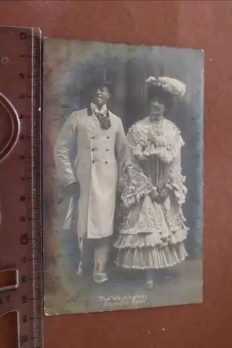 tolle alte Karte - The Washington´s Eccentric Duett 1900-1910 ?