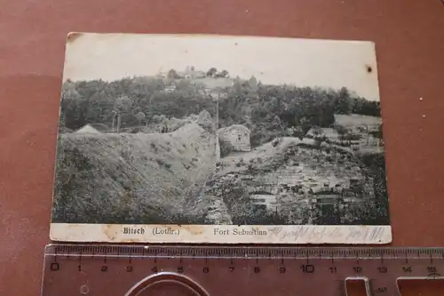 tolle alte Karte - Bitsch - Fort Sebastian 1917