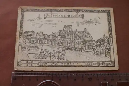 tolle alte Karte - Belgien - Messines - Weltkrieg 1914-1915 