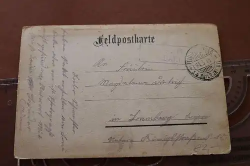 tolle alte Karte - Belgien - Messines - Weltkrieg 1914-1915 
