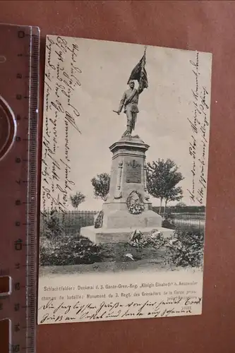tolle alte Karte - Denkmal der 3. Garde-Gren.Regt. Königin Elisabeth  Amanweiler