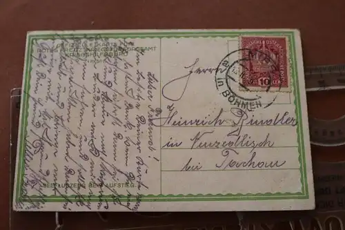tolle alte Karte - Seeflugzeug beim Aufstieg KuK 