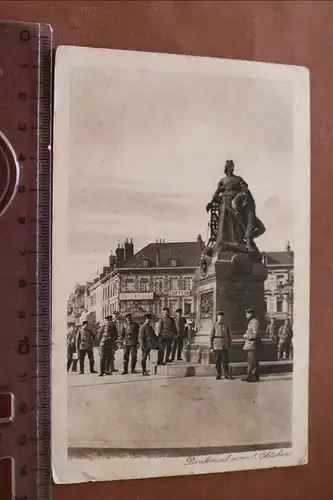 tolle alte Karte - St Quentin Denkmal des 8. Oktober