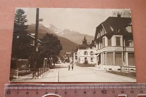 tolle alte Karte - Bahnhofstraße in Buchs St. Gallen  20-30er Jahre 