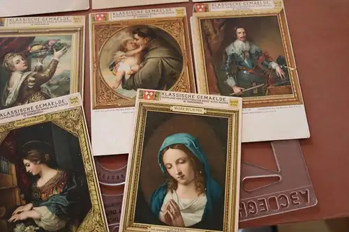 10 tolle alte Karten - Klassische Gemälde - Farbendruck - vers. Serien