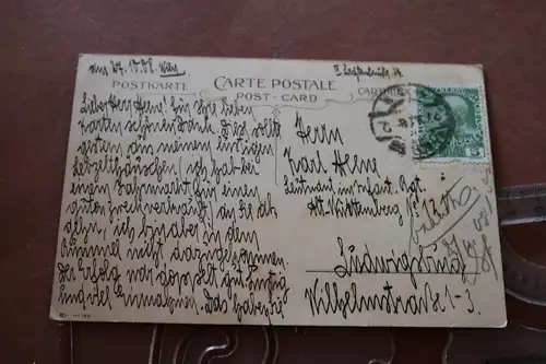 tolle alte Künstlerkarte ? Mädchen in Tracht giesst Tee auf - Österreich ? 1908 