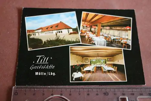 tolle alte Karte  Till  Gaststätte Mölln   60-70er Jahre 