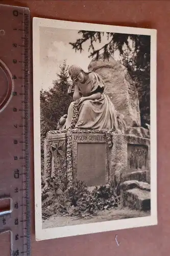 tolle alte Karte  Kriegerdenkmal in Gutach 20-30er Jahre 