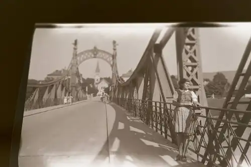 tolles altes Negativ - Salzachbrücke  - 30-40er Jahre 