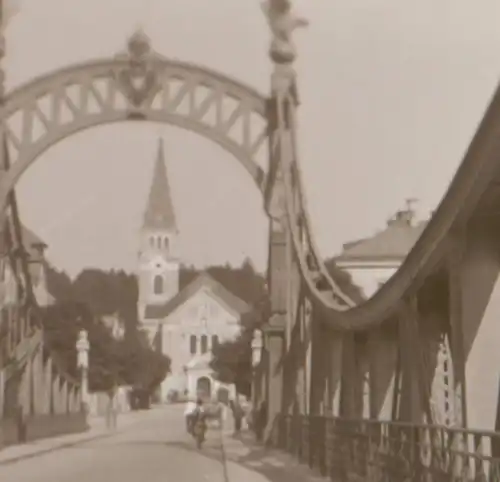 tolles altes Negativ - Salzachbrücke  - 30-40er Jahre 