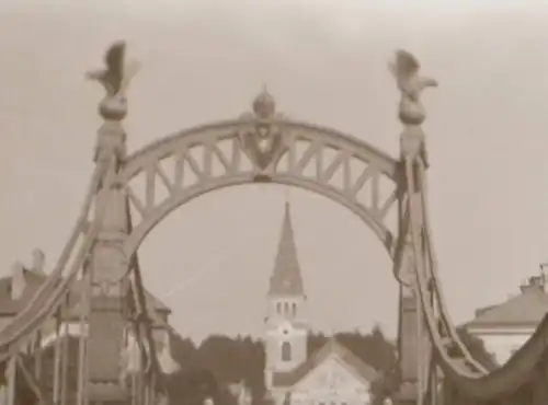 tolles altes Negativ - Salzachbrücke  - 30-40er Jahre