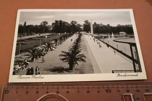 tolle alte Karte- Hannover Maschsee Strandpromenade  1938