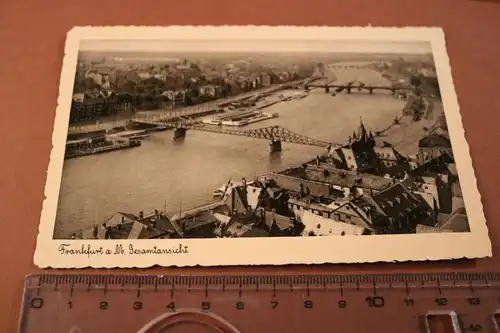 tolle alte Karte- Frankfurt a.M.  Gesamtansicht - 1936