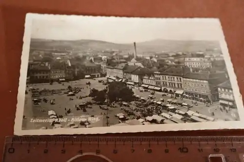 tolle alte Karte - Leitmeritz A-H. Ring   30-40er Jahre 