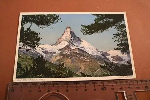 tolle alte Karte -  Das Matterhorn  Berg  - 1910-20 ???