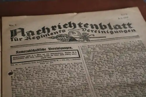 Bundeszeitschrift Deutscher Offizier-Bund Nummer 1 von 1927