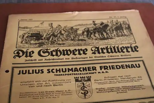 Die schwere Artillerie Zeitschrift und Nachrichtenblatt - Nr.10 , 1927