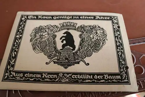 tolle alte Gutscheinkarte 3 Mark - Sparkasse Berlin - 20-30er Jahre 