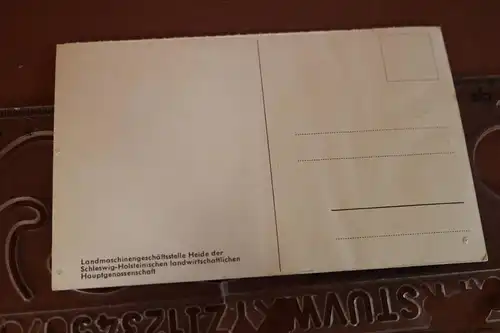 tolle alte Karte -  Landmaschinengeschäftsstelle Heide der Schleswig-Holsteinisc